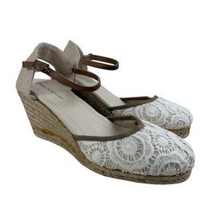 Dream Cloud Closed Toe Lace Platform Espadrille Wedge Size‎ 10W NWT